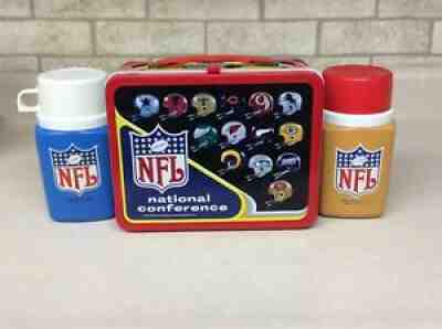 NFL Metal Lunch Box w/ Thermos – I Had Those Toys