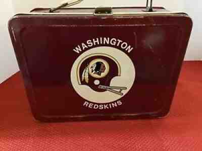 Washington Redskins Football Vintage Metal Lunchbox With Thermos