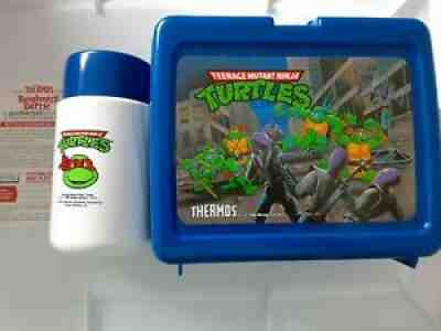 Vintage Teenage Mutant Ninja Turtles Lunch Box 1989 thermos unused near mint