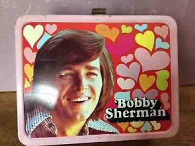 VINTAGE 1972 BOBBY SHERMAN METAL LUNCHBOX BY KING SEELY THERMOS/ With Thermos