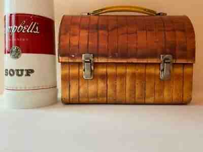 VINTAGE BREAD BOX METAL DOME TOP LUNCH BOX WITH CAMPBELL'S SOUP THERMOS