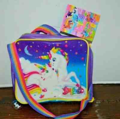 Vintage 90’s Lisa Frank Markie White Unicorn outlet Rainbow Vinyl Lunch Bag Rare HTF