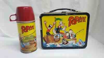 Vintage 1964 POPEYE the sailor man LUNCHBOX 100% complete NM+ King features
