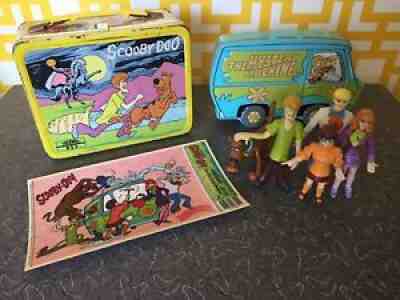 Vintage 1973 Hanna Barbera Scooby Doo Lunch Box With Thermos, Plus '98  Velma Jeep Wrangler, Retro Cartoon TV Show Collectibles, Decor 