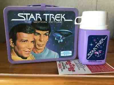 VINTAGE STAR TREK LUNCHBOX AND THERMOS - UNUSED WITH PAPERS!!!