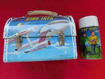 Vintage STAR TREK - 1968 Aladdin Dome Top Metal Lunch Box