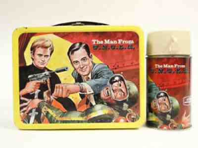 Vintage 1966 The Man From UNCLE Metal Lunch Box And Thermos