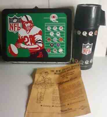 NFL Metal Lunch Box w/ Thermos – I Had Those Toys