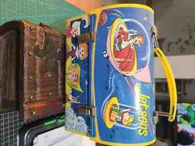 vintage metal lunch box with thermos.Â  1963, original vintage Jetsons.Â  **Rare**
