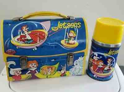 The Jetsons RARE! Vintage 1963 Dome Metal Lunchbox WITH Thermos