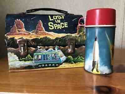 1967 Lost in Space - Dome Top Metal Lunchbox with Thermos