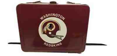 VINTAGE RARE WASHINGTON REDSKINS METAL LUNCHBOX W/THERMOS NFL FOOTBALL