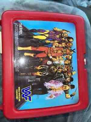 Vintage Lunchbox 1991 WWF Wrestling Superstars W/ Thermos & Paperwork NEVER USED