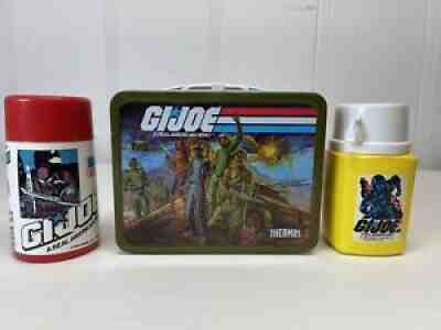 Vintage 1982 G.I. Joe Metal Lunch Box And Thermos