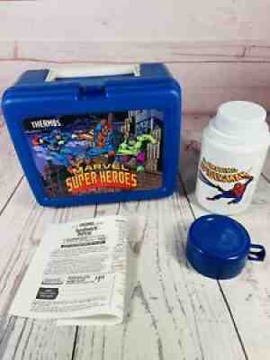 Vintage The Amazing Spiderman Thermos 1990 Great Condition