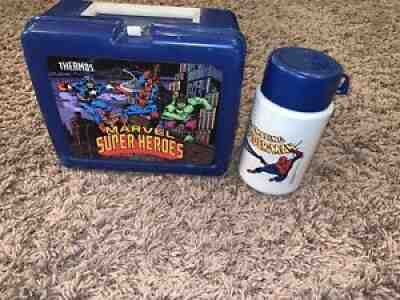 Vintage The Amazing Spiderman Thermos 1990 Great Condition