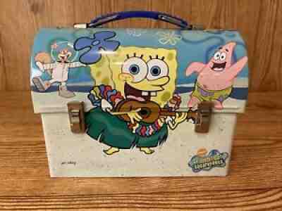 Spongebob Squarepants Tin Lunch Box Nickelodeon 2001 