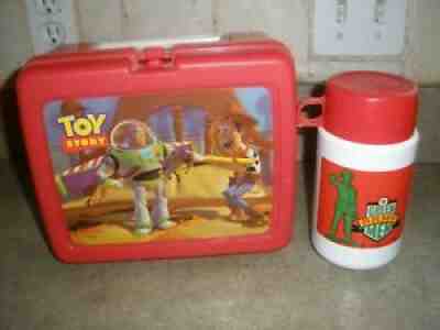 Vintage Disney Toy Story Green Army Men Thermos Nice Condition
