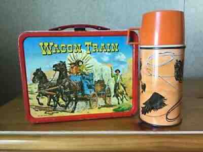 VINTAGE WAGON TRAIN LUNCHBOX AND THERMOS