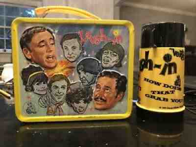 Vintage 1970 LAUGH-IN LUNCHBOX AND THERMOS Aladdin Industries - Very Nice!