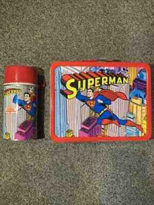 1967 King-Seeley Superman Metal Lunchbox and Thermos – The Toys