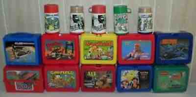 Vintage Lunch Box w/ Thermos Lot of 15 - Rare, Collectable, Collection, Old