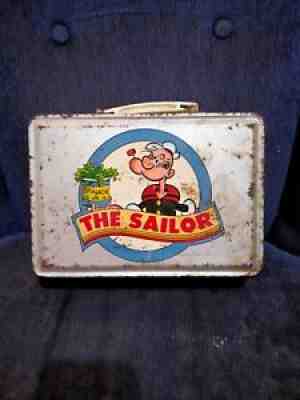 OLD VINTAGE POPEYE THE SAILOR LUNCH BOX CIRCA 1970