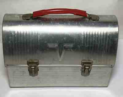 Thermos Brand V Victory Metal Lunch Box Work Pail Aluminum