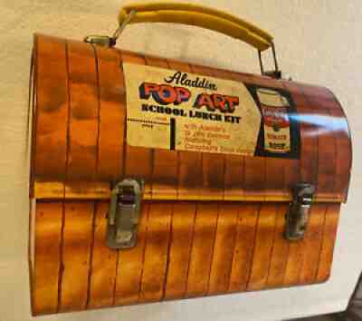 RARE Vintage Aladdin Dome lunch box sliced loaf of bread POP ART LABEL