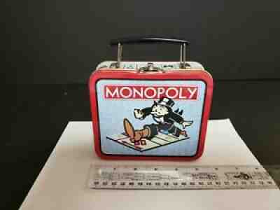 MONOPOLY TIN lunch box NEW W/ SCRATCHES 