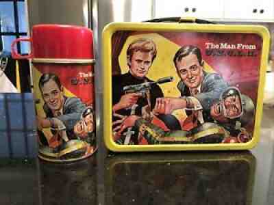 Vintage 1966 The Man From UNCLE Metal Lunch Box And Thermos