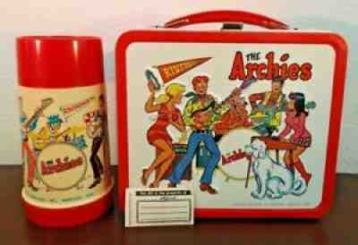 1969 VINTAGE ALADDIN THE ARCHIE'S LUNCHBOX & THERMOS NEAR MINT TAGS!
