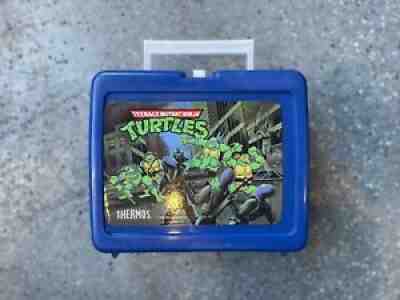 Teenage Mutant Ninja Turtles Lunchbox 1989 Thermos Vintage Lunch Box