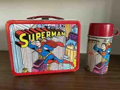 1967 King-Seeley Superman Metal Lunchbox and Thermos – The Toys