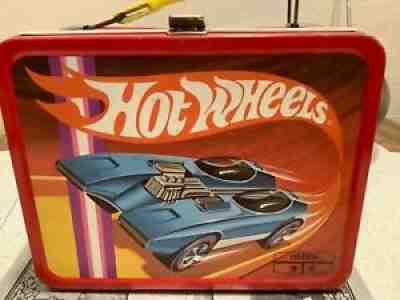 HOT WHEELS Mattel King Seeley Metal Lunch Box 1969 Vintage Collectible