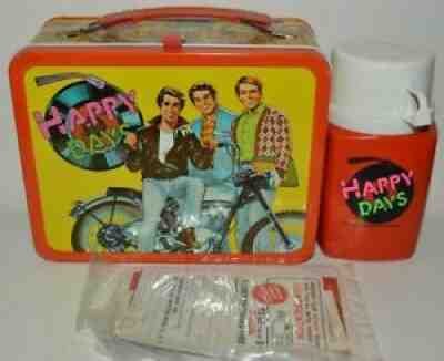 NICE Vintage 1976 Happy Days Metal Lunchbox MINT High Grade RARE C9.8+ w Papers