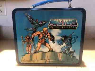 Vintage 1983 MATTEL MOTU He-Man Masters Universe ALADDIN Lunchbox Thermos Unused