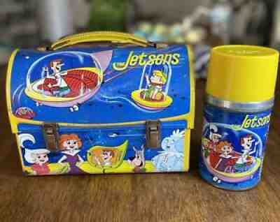 The Jetsons Lunch Box & Thermos 1963 Aladdin Metal Vintage