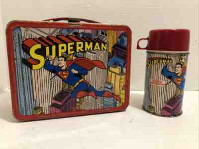 1967 King-Seeley Superman Metal Lunchbox and Thermos – The Toys