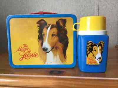 VINTAGE LASSIE LUNCHBOX AND THERMOS