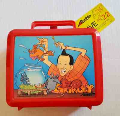 ED GRIMLEY LUNCHBOX NEW Vintage W/ Thermos & Tag 1988 Aladdin Martin Short
