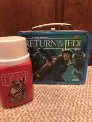 1983 THERMOS CO. Star Wars ROTJ Return of the Jedi Wicket Lunchbox (1D)