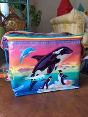 Vintage 90’s Lisa Frank Markie White Unicorn outlet Rainbow Vinyl Lunch Bag Rare HTF