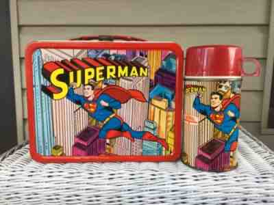 1967 King-Seeley Superman Metal Lunchbox and Thermos – The Toys