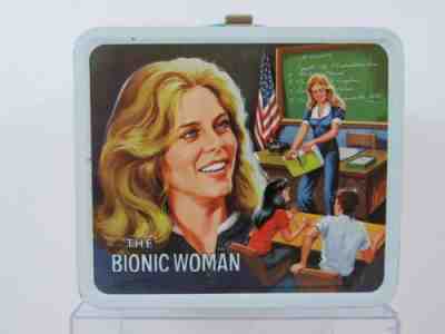 Vintage 1978 Bionic Woman Lunchbox Complete with Thermos (Pg109C)