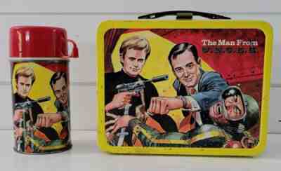 Vintage 1966 The Man From UNCLE Metal Lunch Box And Thermos