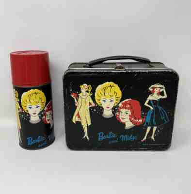 1962 Barbie and Midge Lunchbox Thermos 