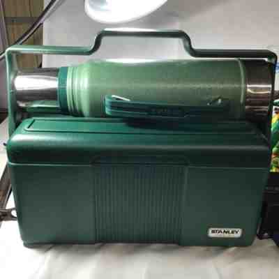 VTG Stanley Aladdin Insulated Lunch Box Cooler w/ 32oz Thermos Cup Combo -  Green