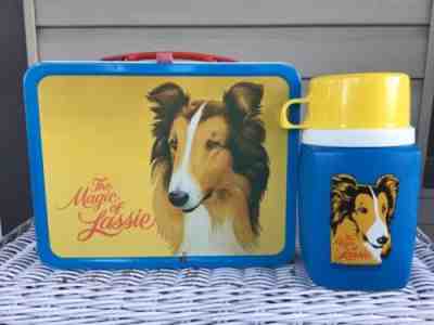 VINTAGE LASSIE LUNCHBOX AND THERMOS