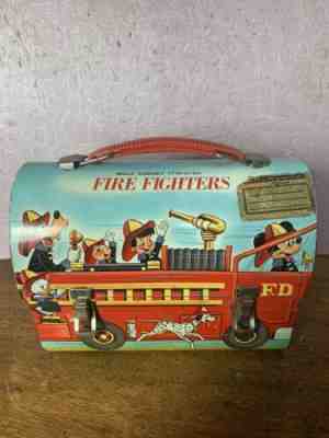 Sold at Auction: Disney Character Firefighters Lunchbox and Thermos